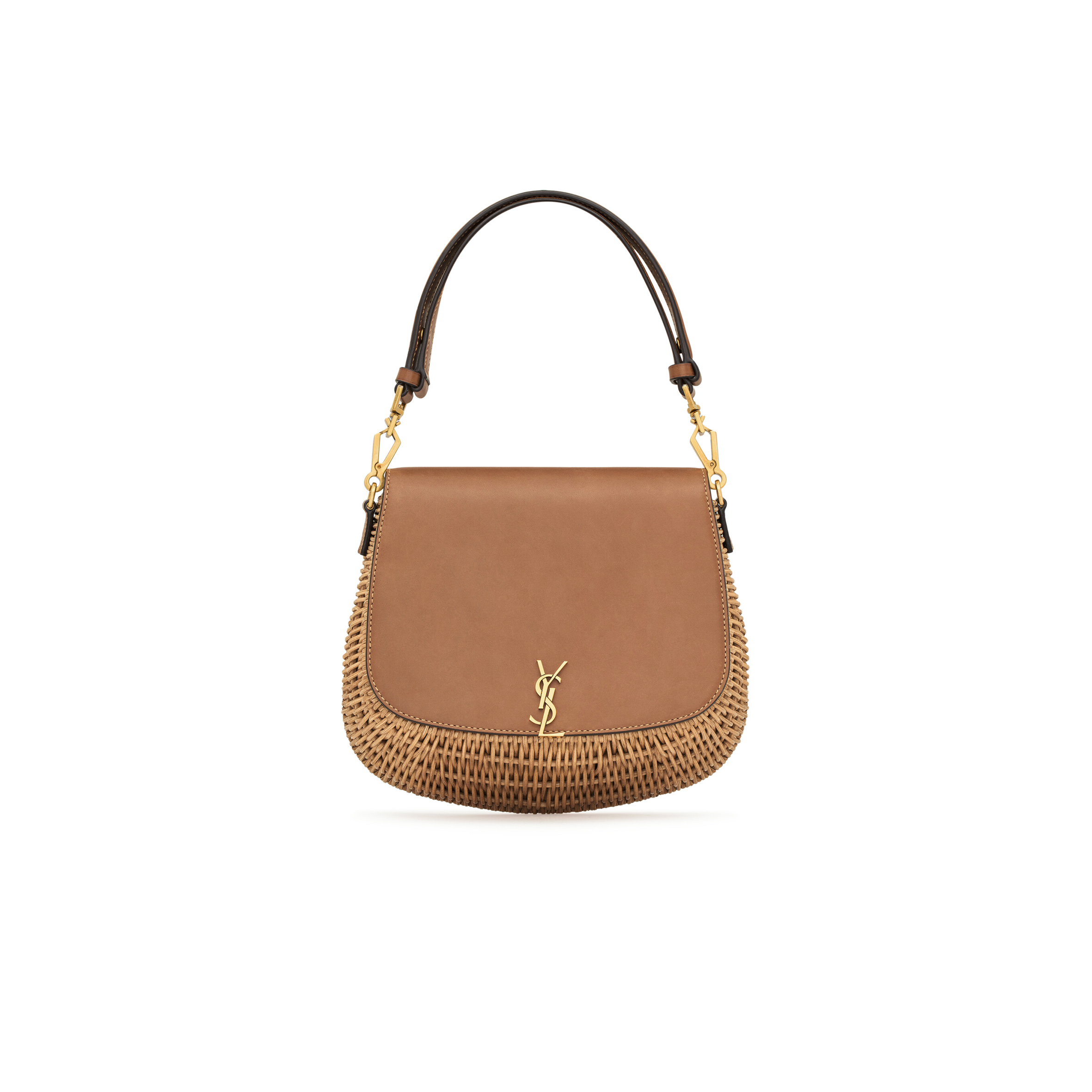 YSL MINI VOLTAIRE TOP HANDLE BAG IN OSIER 838062GF03J2080 (21*23*9cm)